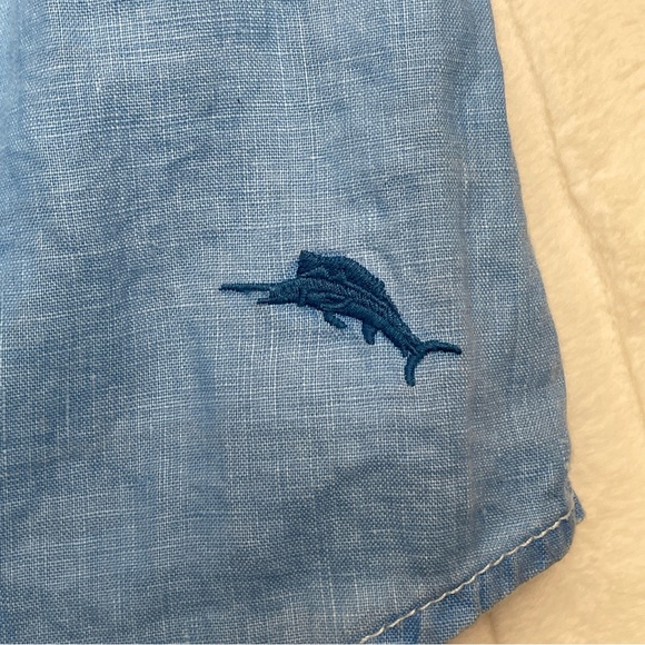 Tommy Bahama Relax 100% Linen Long Sleeve Tropical Vacation Shirt Size Men’s S - Picture 4 of 9